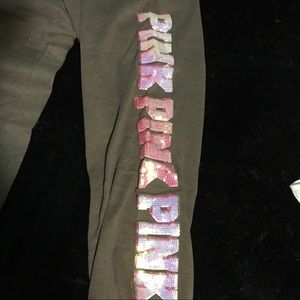 Pink sweat pants